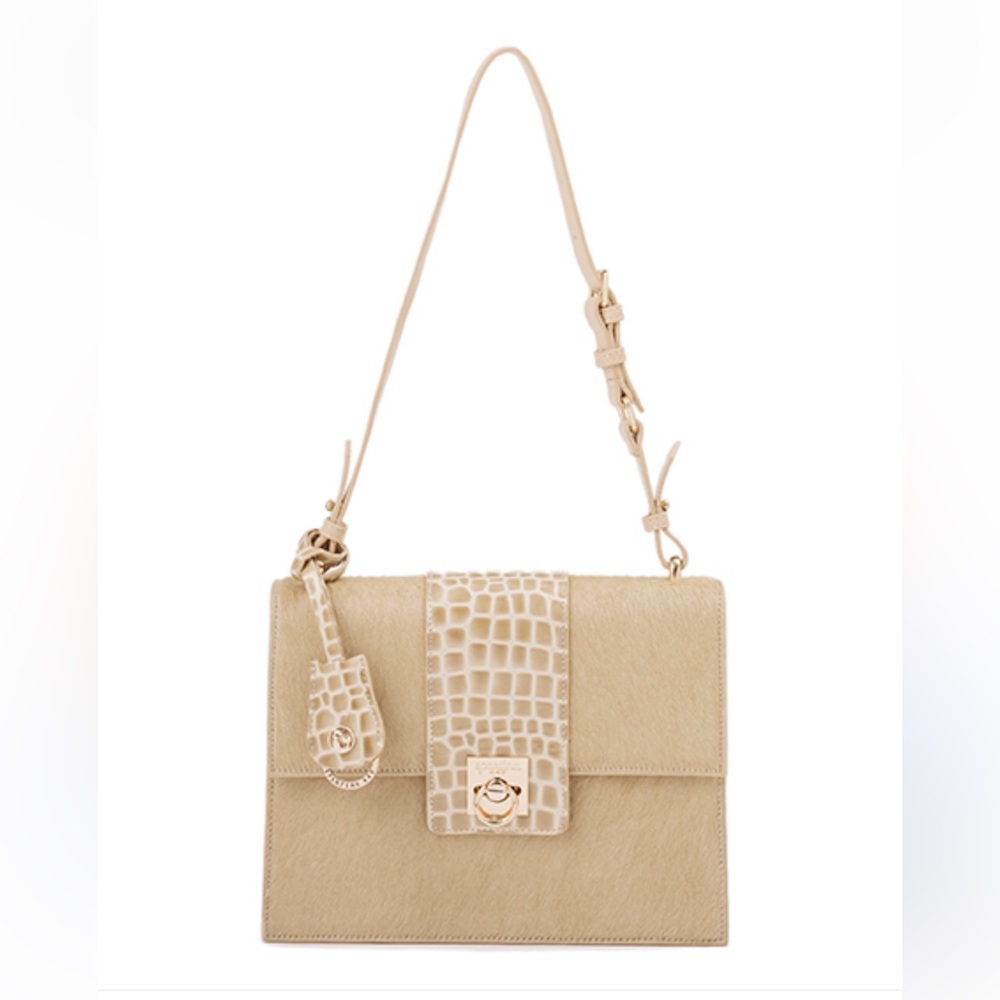Spartina 449 Blonde Croc Shoulder Bag